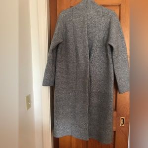 Ann Taylor Grey Sweater Coat Size M